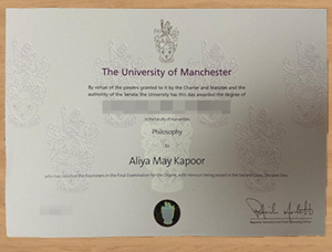 How to make the The University of Manchester diploma?