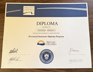 Steps to order Vancouver Community College certificate online.