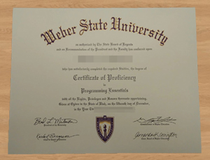 Make a copy of your Weber State University diploma online.